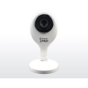 TecTecTec SPRO1 bewakingscamera WIFI HD bewakingscamera infrarood met alarm, bewegingsmelder, microfoon en luidspreker