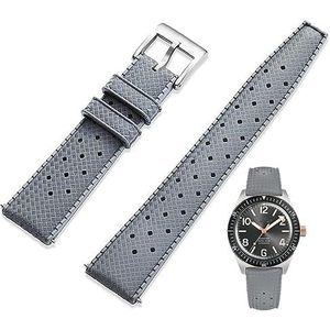 Niziruoup Fluor-rubberen horlogebandjes in tropische stijl Horlogebandjes - 20 tot 22 mm - Geventileerde rubberen band FKM - Snelsluiting Horlogebandje - Waterdicht - Zacht - Duurzaam - Armbanden