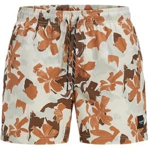 Jack & Jones Jpstmaui Jjswim Flower Aop AKM, Beige clair, XS