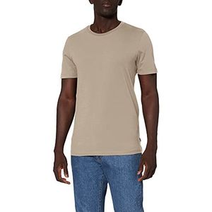 JACK & JONES T-shirt voor heren, biologisch katoen, uniseks, Beige (crockery details: slim), M
