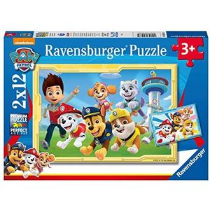 Ravensburger - Kinderpuzzel - Set van 2 puzzels 12 stukjes - Super Detectives/Paw Patrol - Meisje of jongen vanaf 3 jaar - Hoogwaardige puzzel - Dik en duurzaam karton - 80533