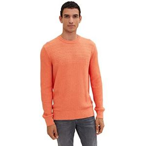 TOM TAILOR Uomini trui 1035093, 11834 - Soft Peach Orange, XXL