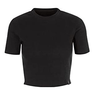 Trigema Crop Top, dames, zwart, S, zwart.