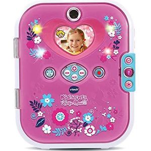 VTech KidiSecrets Selfie Music 2.0 Roze - elektronisch dagboek met gezichtsherkenning - 6/12 jaar - versie FR