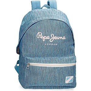 Pepe Jeans Lena Straight Jeans voor meisjes, Blauw, Kleine rugzak