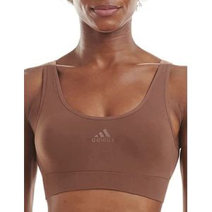 Adidas Uitgesneden damesbeha bruin (Toasted Mocha) M, Gegrilde mokka