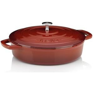 Kela Calido Gietijzeren Braadpan Rood 3,2L