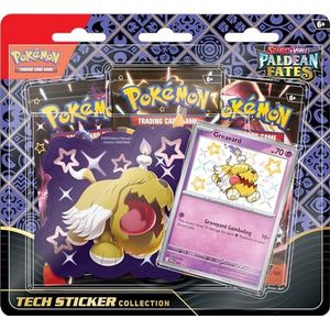 Pokémon TCG: Scarlet & Violet - Paldean Fates Tech Sticker Collectie - Greavard (1 aluminium promotiekaart en 3 boosters)