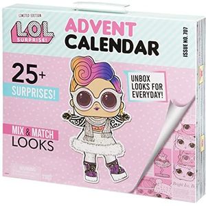 LOL Surprise Advent Calendar 2022 met pop in gelimiteerde editie en 24 verrassingen, Makeover-kostuum, mix en combineer outfits, geweldig cadeau-idee voor meisjes vanaf 4 jaar