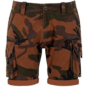 ALPHA INDUSTRIES Crew Short Camo Manteau Unisexe Adulte, Camouflage brûlé, 34