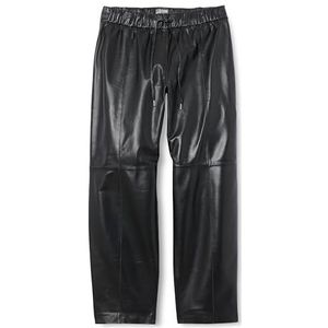 TILDEN Pantalon en cuir pour femme, Noir, S