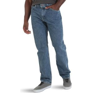 Wrangler Wrangler Authentics Classic 5 Pocket Relaxed Fit Katoenen jeans voor heren, Vintage stonewash