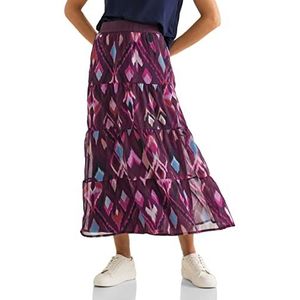 Street One A361269 maxi-rok voor dames, Tamed Berry