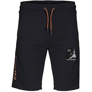 Jack & Jones Jpstfilo Fb Sn Sweat Shorts voor heren, zwart, L, zwart.