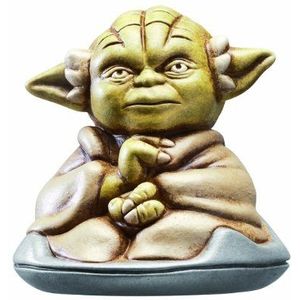 Star Wars Joy Toy 651353 Yoda Assis ""Always Two There are"" hoogwaardig verzamelfiguur van keramiek in elegante leren doos