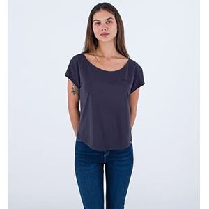 Hurley Oceancare T-shirt voor dames, lasergesneden, kaviaar, XS, Kaviaar