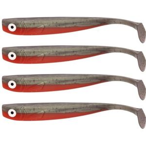 Zanderbait UV-visaas, 4 stuks, 16 cm, kunstaas, kunstaas, kunstaas, snoekbaars, softbait