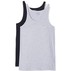 Emporio Armani Set van 2 Tanktops van puur katoen, pyjama voor heren (2 stuks), Wit