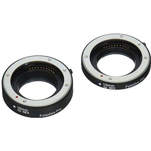 Fotodiox Pro Macro uitbreidingsbuis voor spiegelloos camerasysteem Micro Four Thirds (Micro-4/3, MFT) met autofocus (AF) en TTL autobelichting voor extreme close-up (10 mm, 16 mm) - compatibel met OM-D, E-M5, E-P3, GH2, GH4, GF3, GF5 enz.