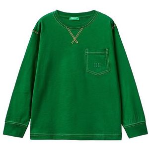 United Colors of Benetton T-shirt pour garçon, Verde Bosco 1u3, 130