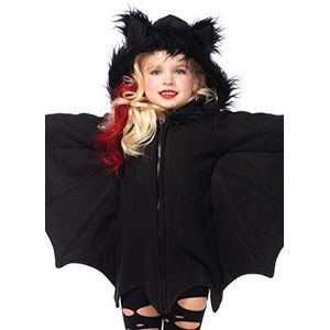 Leg Avenue C49100 Cozy Bat kostuum voor kinderen, zwart.