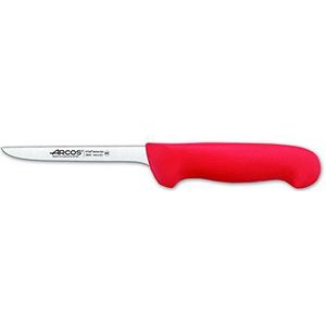 Arcos Uitbeenmes serie 2900 van roestvrij staal met nitrumlemmet 14 cm handvat van polypropyleen rood