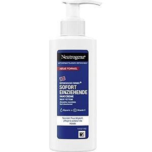 Neutrogena Instant absorberende handcrème (150 ml), voedende crème voor zeer droge handen, hydrateert intensief met glycerine voor zachte handen, in een dispenser