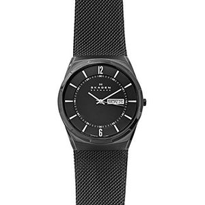 Melbye Titanium en Midnight Steel Mesh Day-date horloge