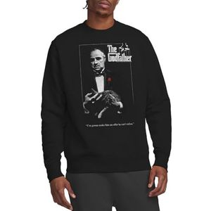 Godfather Poster Crew Sweat-shirt, Noir, L, Noir, L
