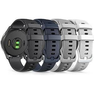 TUSITA [4 stuks snelsluiting armband 22 mm voor Garmin Vivoactive 4, Venu 2, Huawei Watch 3 GT GT2 GT2e GT3 46 mm GT Runner, Galaxy Watch, Amazfit GTR 2 2e GTR 3 PRO - reservebandje van siliconen