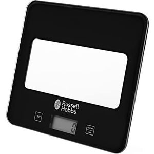 Russell Hobbs Digitale keukenweegschaal RH01571AR - maximale capaciteit 5 kg, imperiaal/metrische metingen, touchscreen, lcd-display, keuken- en bakweegschaal, glazen platform, batterijen inbegrepen,