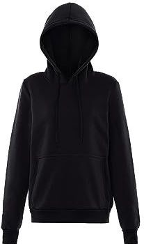 Mymo Athlsr Pull à capuche tendance pour femme, en polyester, noir, taille L, Noir, L