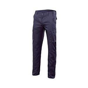 VELILLA Elastische lange unisex werkbroek gemaakt van duurzame flexibele stof, Navy Blauw