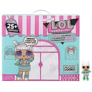 LOL Surprise Advent kalender 2023 met pop in gelimiteerde editie en 24 verrassingen – Makeover BABE 2.0 – mix en combineer outfits – leuk cadeau-idee voor meisjes vanaf 4 jaar