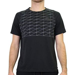 Nike Dv Rise 365 Gx Flsh T-shirt voor heren, zwart/reflecterend zilver, XL
