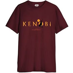 Obi-Wan Kenobi Star Wars T-shirt - Silhouette Logo, Bordeaux