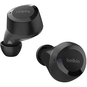 Belkin True Wireless SoundForm Bolt hoofdtelefoon (draadloos, tot 28 uur batterijduur, mono-modus, IPX4 certificering, Bluetooth, microfoon, voor iPhone, Galaxy enz.)