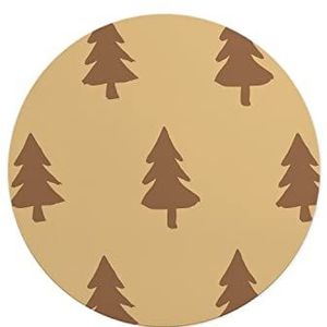 Questo Casa, Ronde muismat met antislip onderkant voor kantoor en thuis, diameter 22 cm
