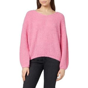 VERO MODA Vmerin Structure Ls V-nk Pullover Ga Boo Sweater Dames, Roze tas