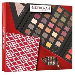 Deborah Milano Make Up Beauty Gift cadeauset voor dames, nr. 3, medium warme tinten, met oogschaduwpalet, glans, lippenstift en gezichtspoeder in verschillende afwerkingen en