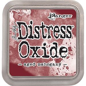 Ranger Tim Holtz Distress Oxide Ink Pad Aged Mahonie Hout Bruin 7,5 x 7,5 x 1,9 cm