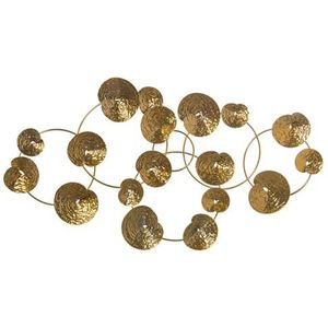 Alexandra House Living Gouden wanddecoratie van metaal, 89 x 6 x 50 cm