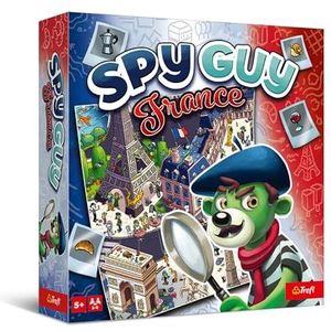 Trefl Spy Guy France – coöperatief onderzoeksspel, familiespel, groot stadsspel, monumenten en Franse symbolen, voor volwassenen en kinderen vanaf 5 jaar.