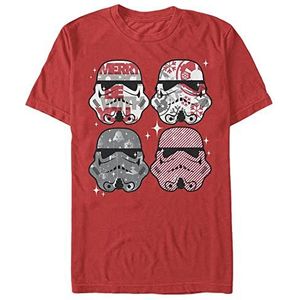 Star Wars Candy Troopers Organic T-shirt à manches courtes unisexe, rouge, XXL