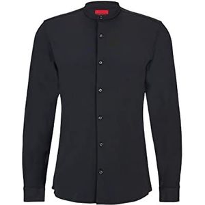 HUGO Enrique T-shirt voor heren, zwart, maat 39, zwart 1, 40, Zwart 1