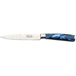 Rockingham Forge Sunrise Collection Utility mes, roestvrij staal, 12,7 cm, saffierblauw
