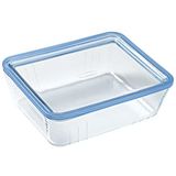 Pyrex Pure Glass - Voedselbewaardoos van glas, luchtdicht, 24 x 19 x 8 cm, 2,6 l, geschikt voor oven, magnetron en vaatwasser