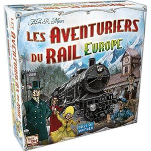 Ticket to Ride: Europe Days of Wonder Unbox Now, gezelschapsspel vanaf 8 jaar, Nederlands, compatibel met Alexa