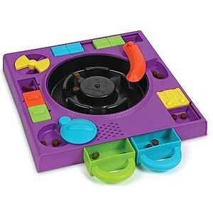 BrightKins DJ Doggo 2-in-1 puzzelvoeders met langzame voerschaal en antislip interactief speelgoed voor mentale stimulatie
