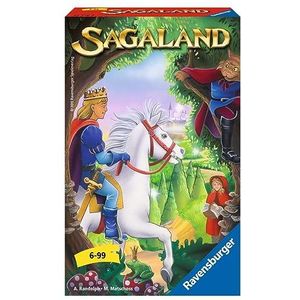 Ravensburger 23318 - Sagaland, meidenspel voor 2-4 spelers, kinderspel vanaf 6 jaar, compact formaat, reisspel, pretspel